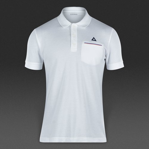 Le Coq Sportif Partido SS Polo Optical White for Men